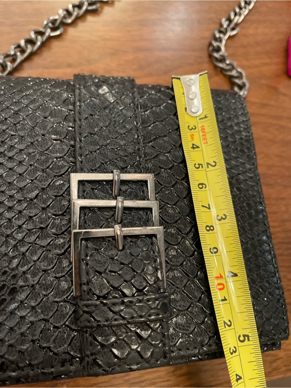 Black Chain-Strap Crossbody Bag new with tags - Picture 8 of 8